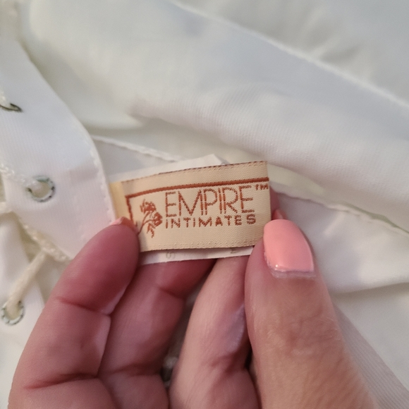 💥3 for $25 💥This Edwardian Corset Lace-Up Back, 90's Vintage - Picture 5 of 7